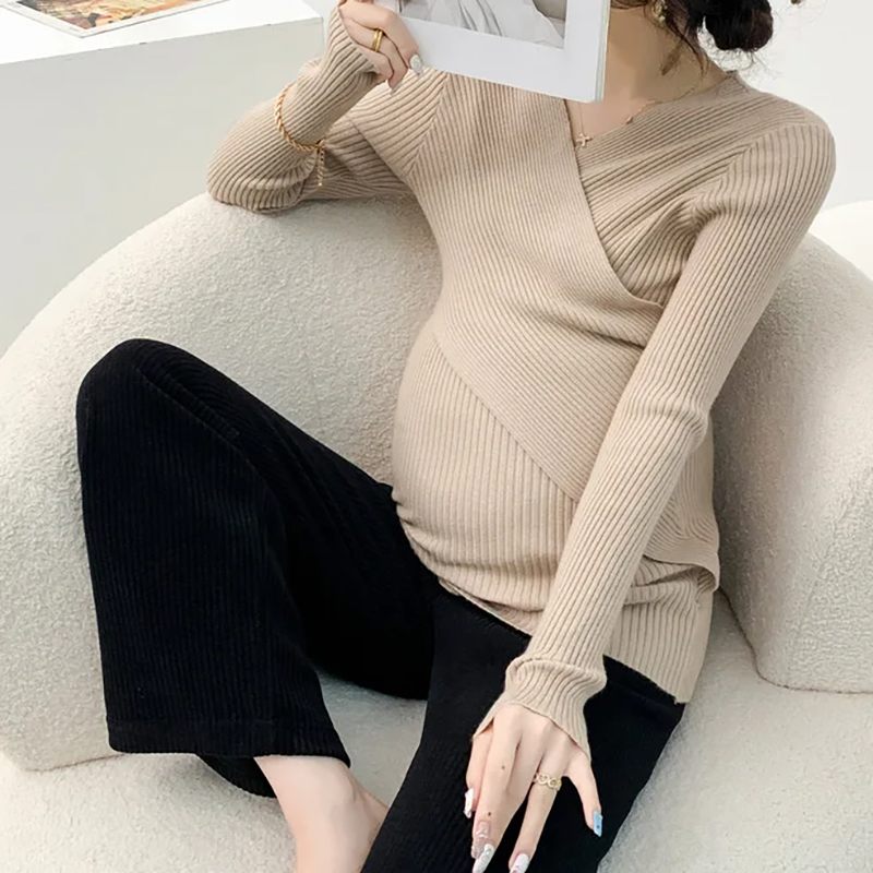 Crossover Maternity & Nursing Sweater