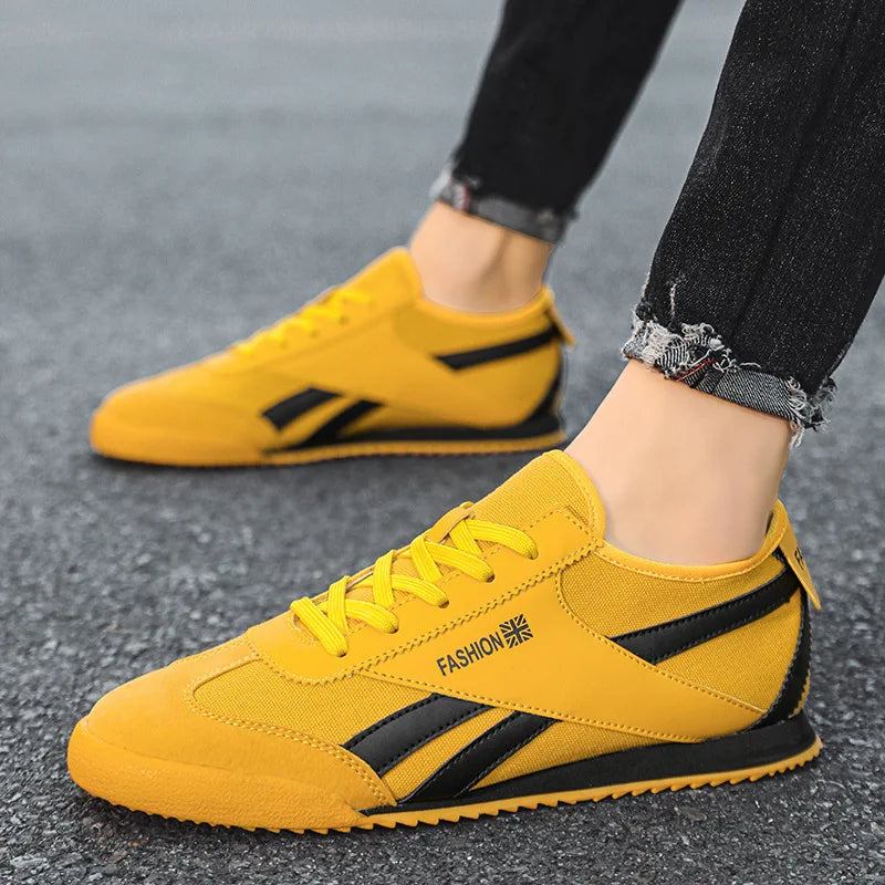 Classic Yellow Casual Sneakers