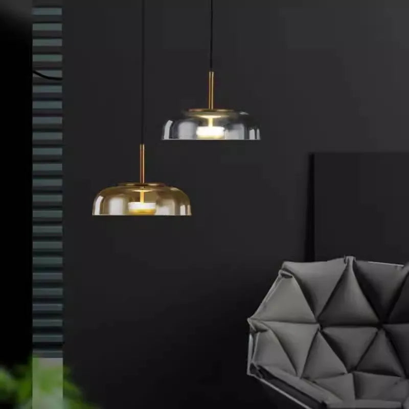 Sara Nordic LED Glass Pendant Light for Modern Spaces