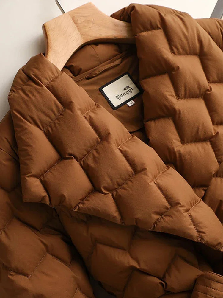 Chloe - Elegance belted parka