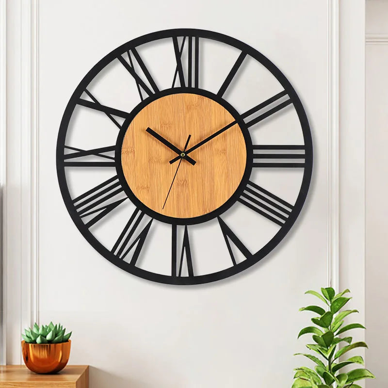 Grand Horloge Murale Nordique 3D