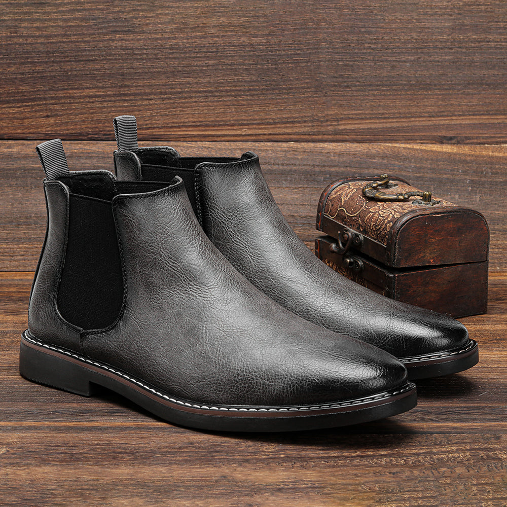 Paul: Retro-Chelsea-Stiefel – bequeme, handgefertigte Modeschuhe | Winter&Herbst