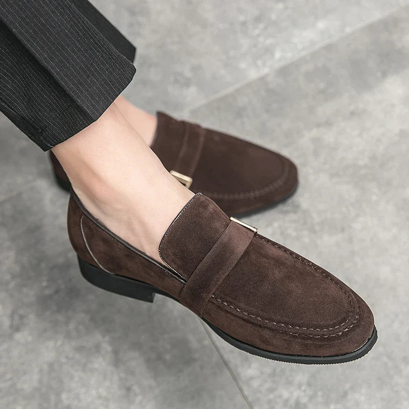 FusionFit Herren-Loafer mit Schleife und spitzem Design