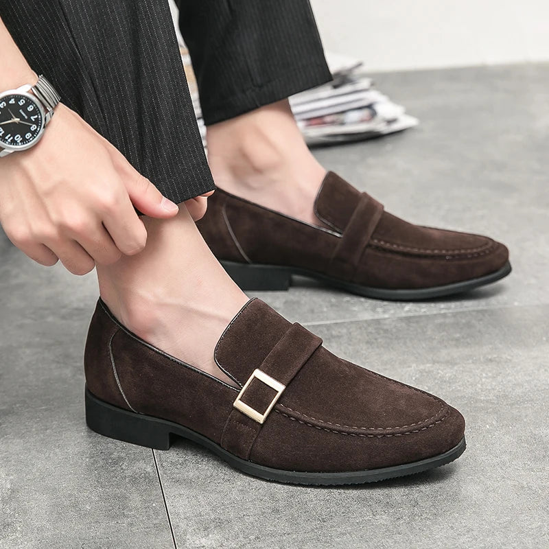 FusionFit Herren-Loafer mit Schleife und spitzem Design