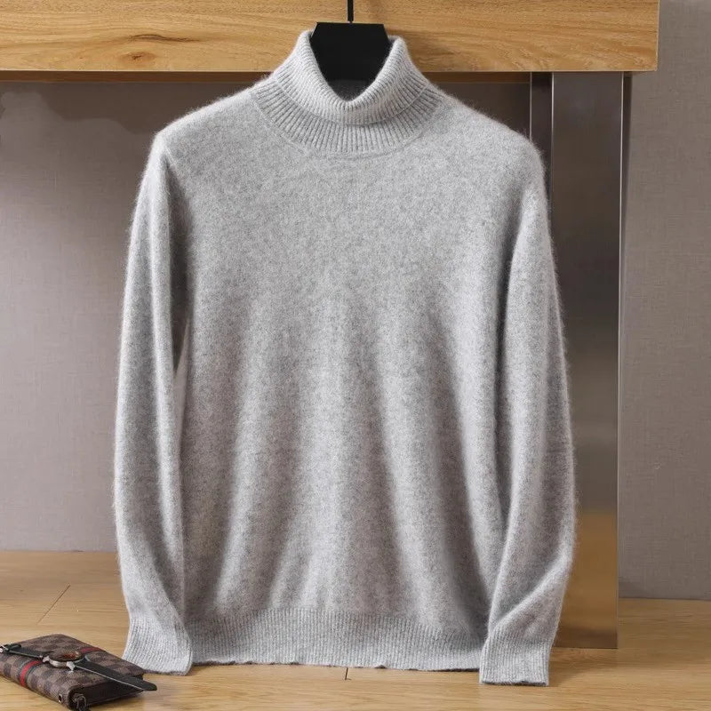 Jersey japonês - Homem 100% Cashmere - suéter de veludo de cashmere puro