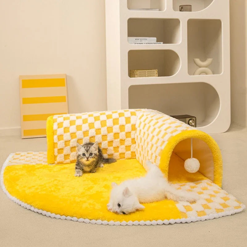 Tapis tunnel pour chat