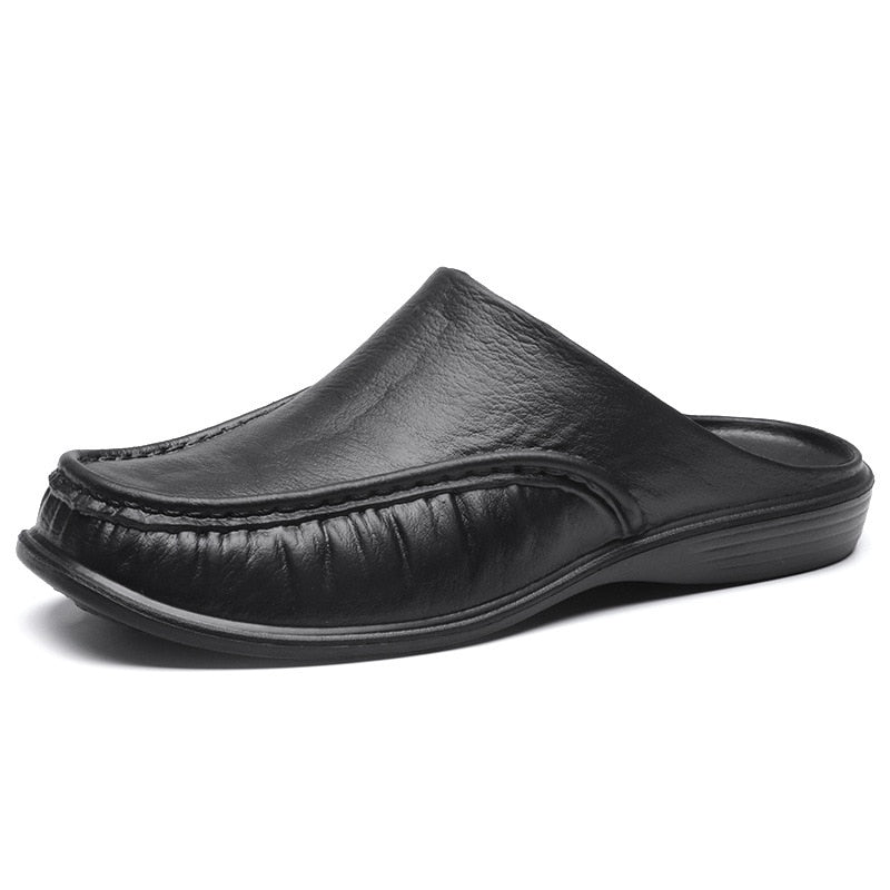 Black men's loafers slippers - Maximilian