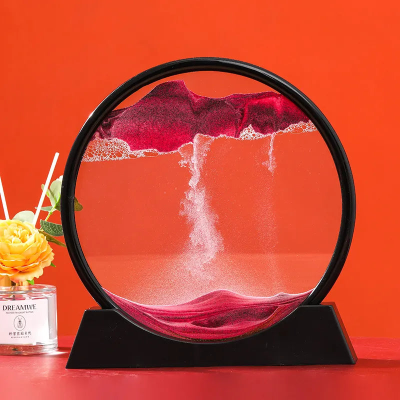 3D Moving Sand Art Picture Hourglass Quicksand Craft Flowing Sand