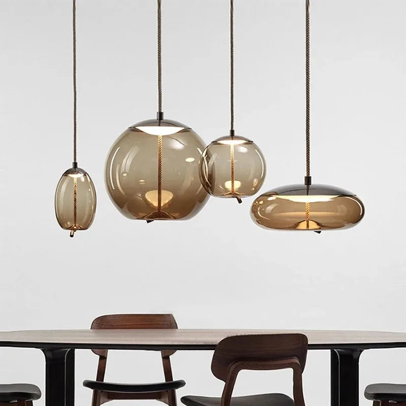 Art Glass Design Suspension Pendant Light