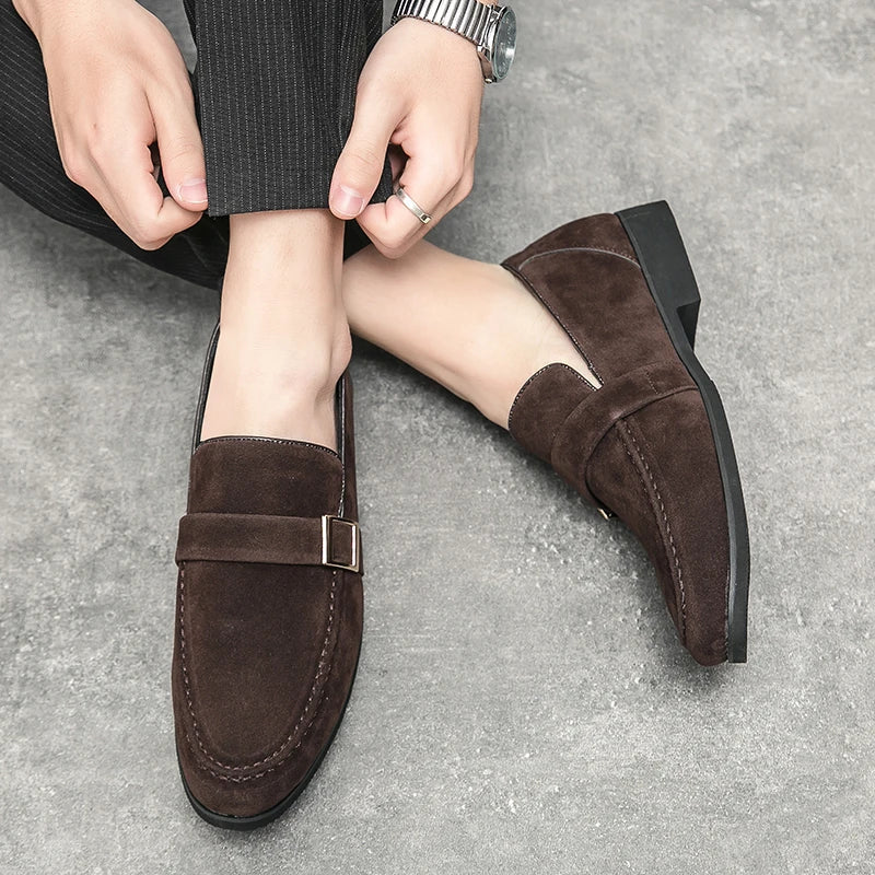 FusionFit Herren-Loafer mit Schleife und spitzem Design