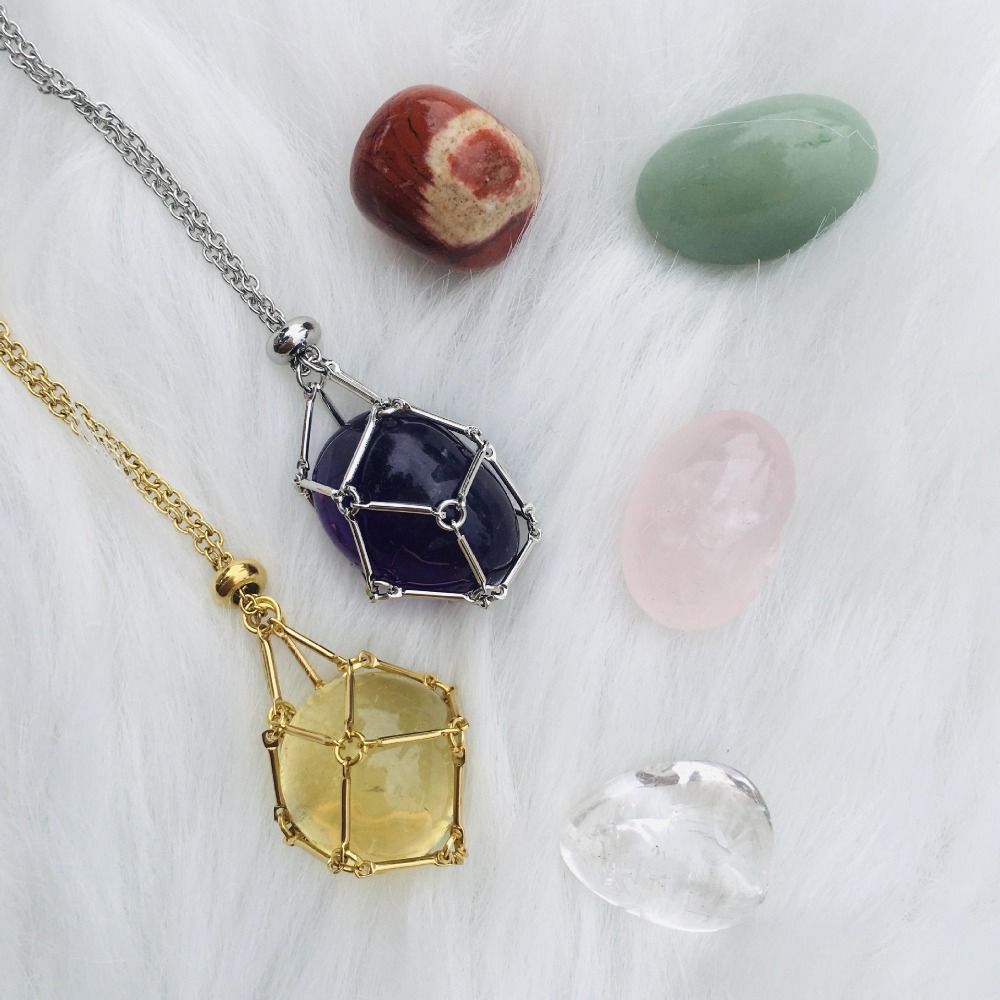 Crystal stones necklace