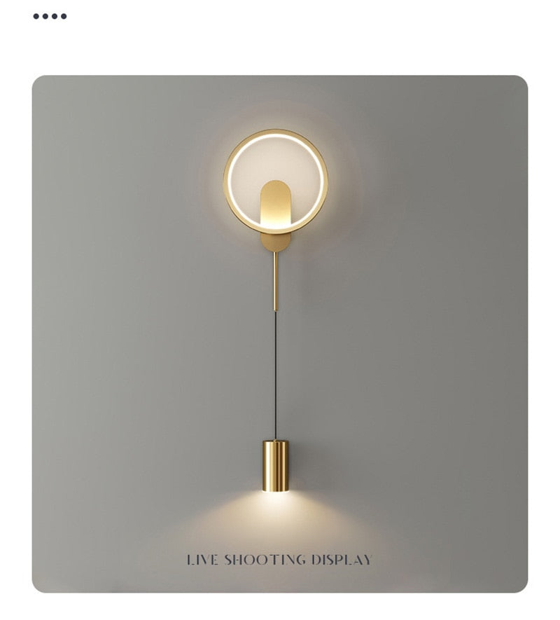 BAN Branwen Modern LED Nordic Gold Wall Light 24W