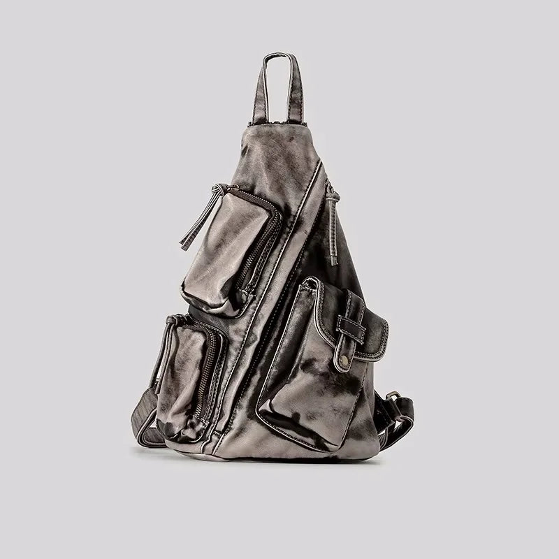 Mochila vintage desgastada