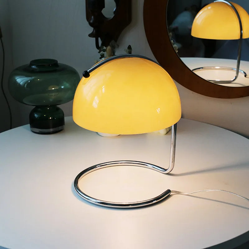 Lampada scaldacandele a fungo in stile Bauhaus