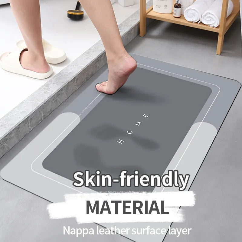 Super Absorbent Non-Slip Bathroom Mat – Quick-Drying and Safe for Wet Floors