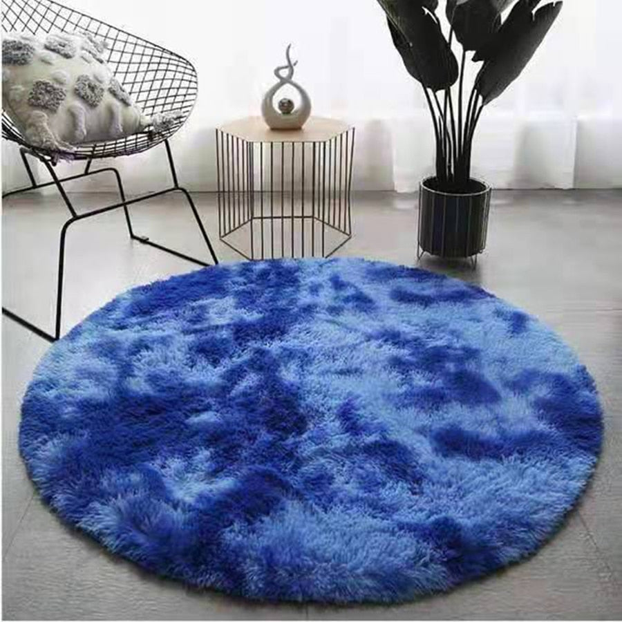 Soft Fluffy Round Rug