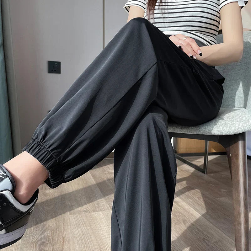 Ice Silk Maternity Sweatpants