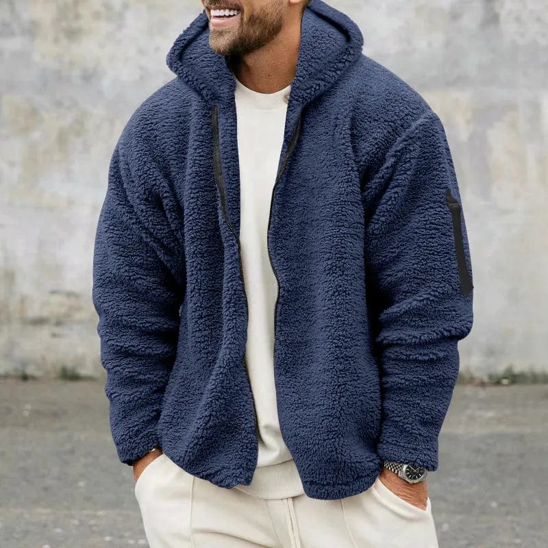 Niklas - Modern fleece sherpa jacket pullover for men