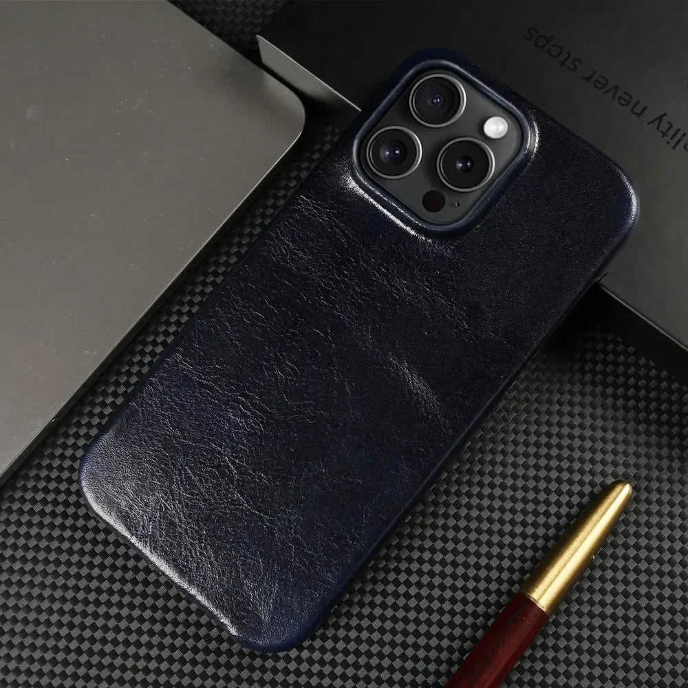 THE EXECUTIVE - GENUINE LEATHER IPHONE CASE