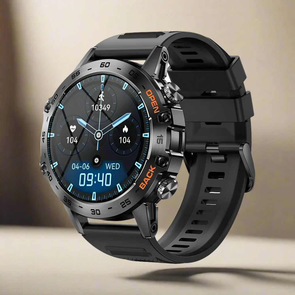 Smartwatch Maxwell Pro Steel – Tracker di fitness e chiamate Bluetooth da 1,39" per Android e iOS