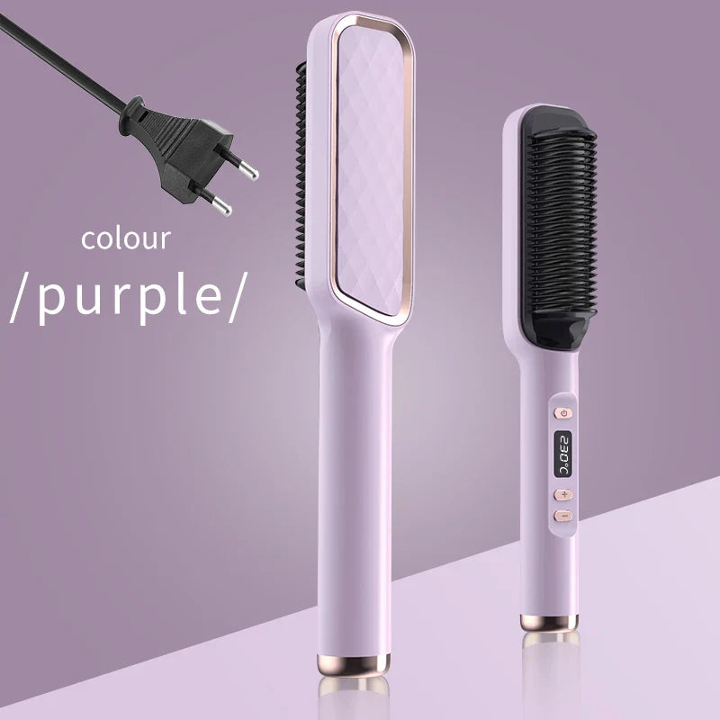 Electric Hot Comb Multifunctional Straight Hair Straightener Comb