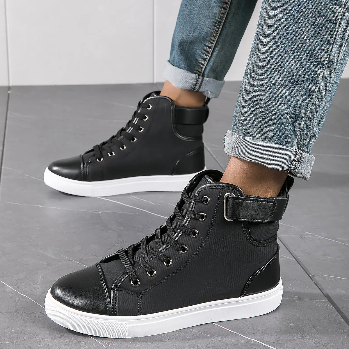 Retro High-Top Men's Sneakers