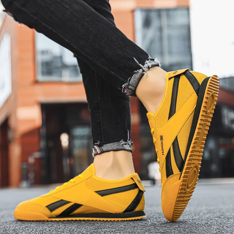 Classic Yellow Casual Sneakers