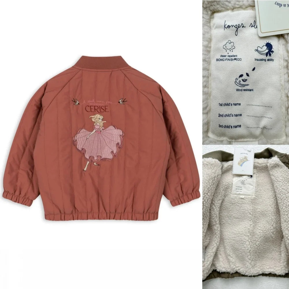 Accogliente giacca per bambini in lana d'agnello – Capispalla invernale unisex per neonati e bambini