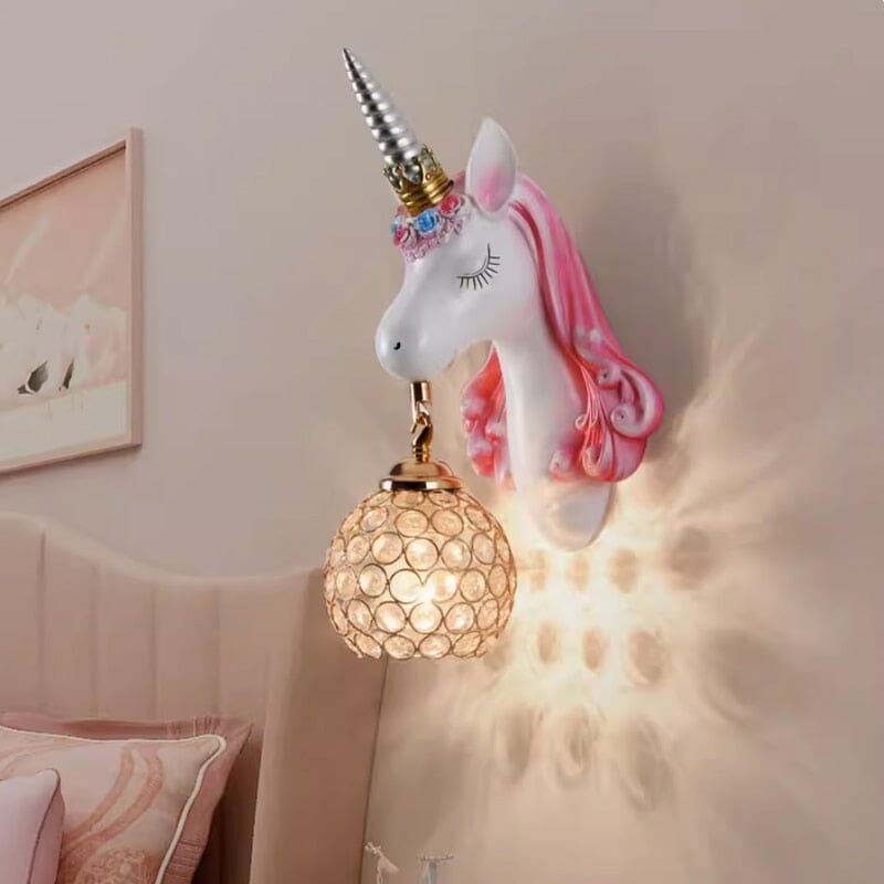 Unicorn Resin Wall Lamp