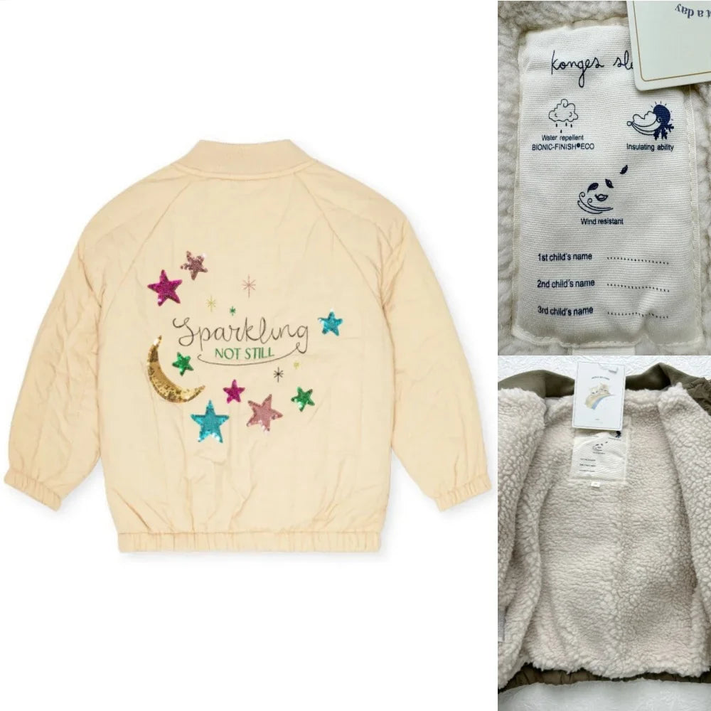 Accogliente giacca per bambini in lana d'agnello – Capispalla invernale unisex per neonati e bambini