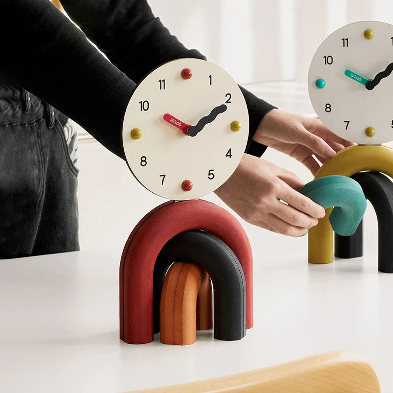 Horloge de table design Nordic Art Arch