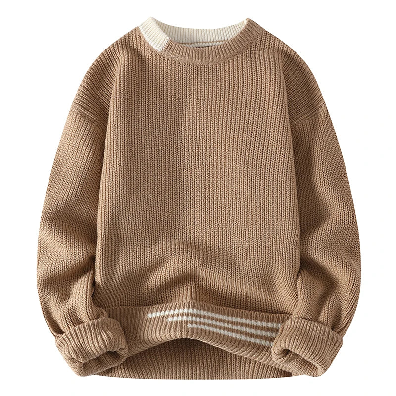 Ryan's Vintage Twist Sweater - Harajuku Style Knitted Pullover for Men