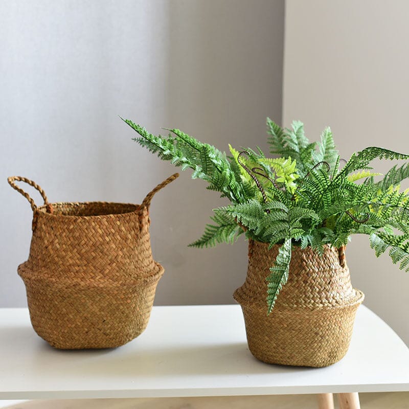 Wicker woven storage baskets