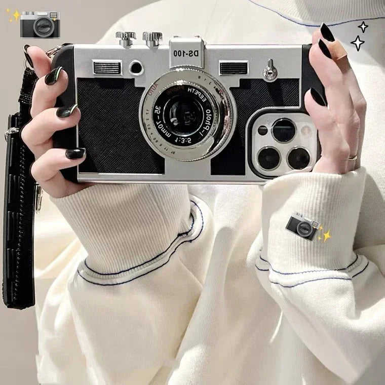 UUSI 2024 Limited Edition Old Vintage Retro Camera iPhone -kotelo (Emily in Paris -kotelo)