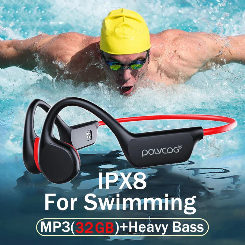 Bone Conduction Headset – Waterproof Wireless Bluetooth Headphones for Swimming and Sports