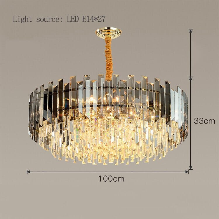 LED Ronde Gouden Kristallen Lamp