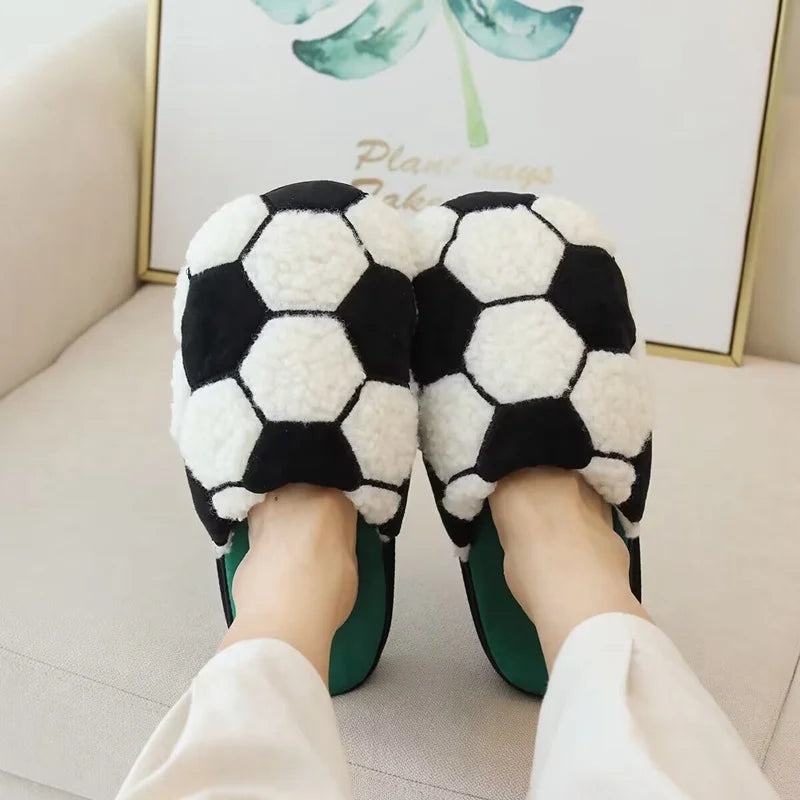 Alphi Cozy Ball Slippers - Soft Plush Indoor Winter Shoes