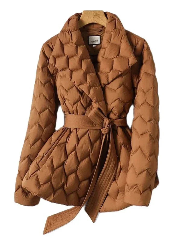 Chloe - Elegance belted parka