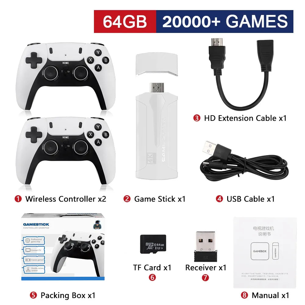 Game Stick™ 4k PRO + 2 controller PS5