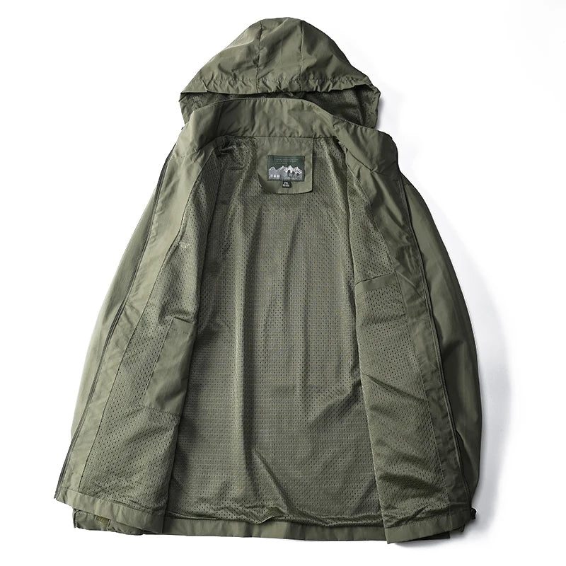 Autumn Jacket: Windbreaker for Men | Waterproof Outdoor Hooded Outerwear