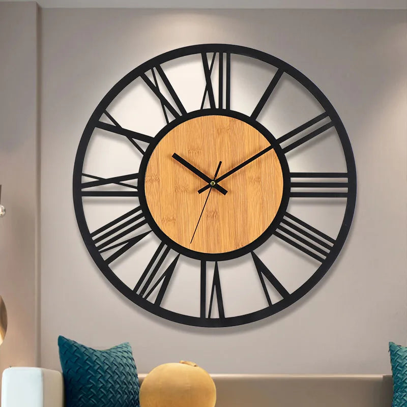 Grand Horloge Murale Nordique 3D