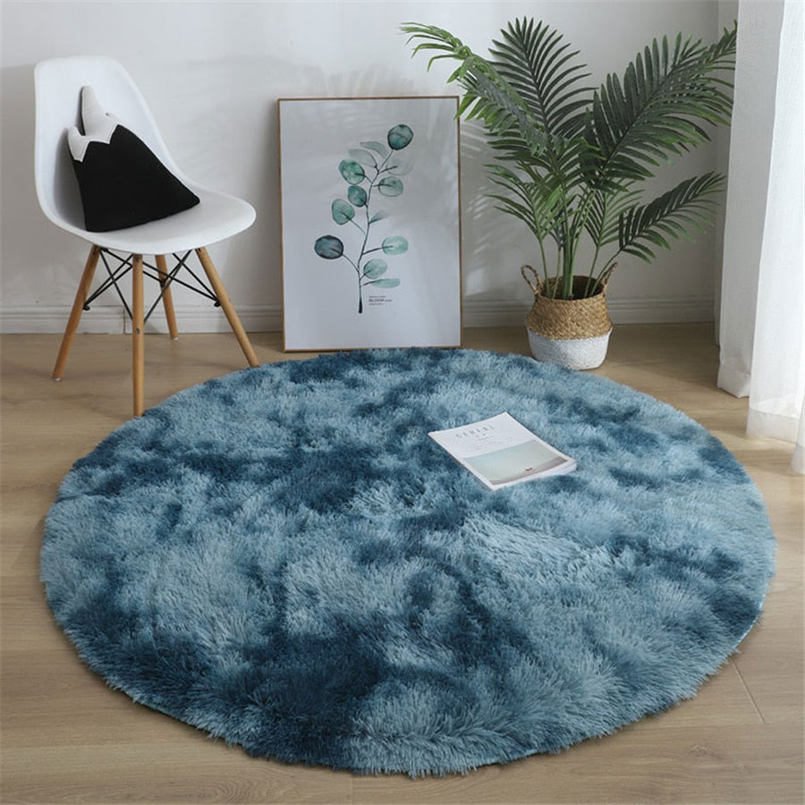 Soft Fluffy Round Rug