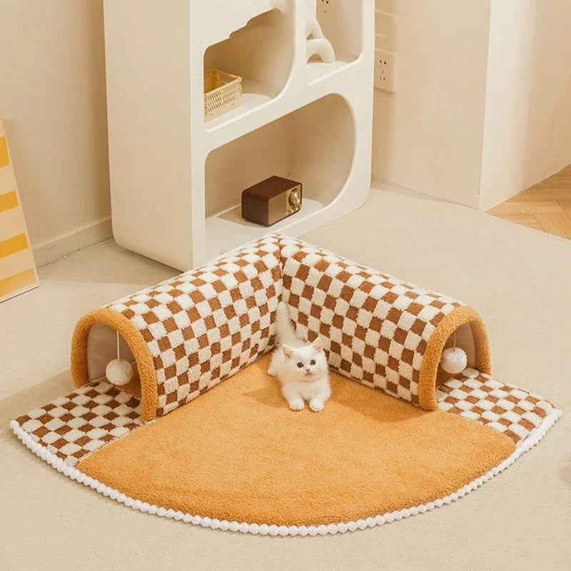 Tapis tunnel pour chat