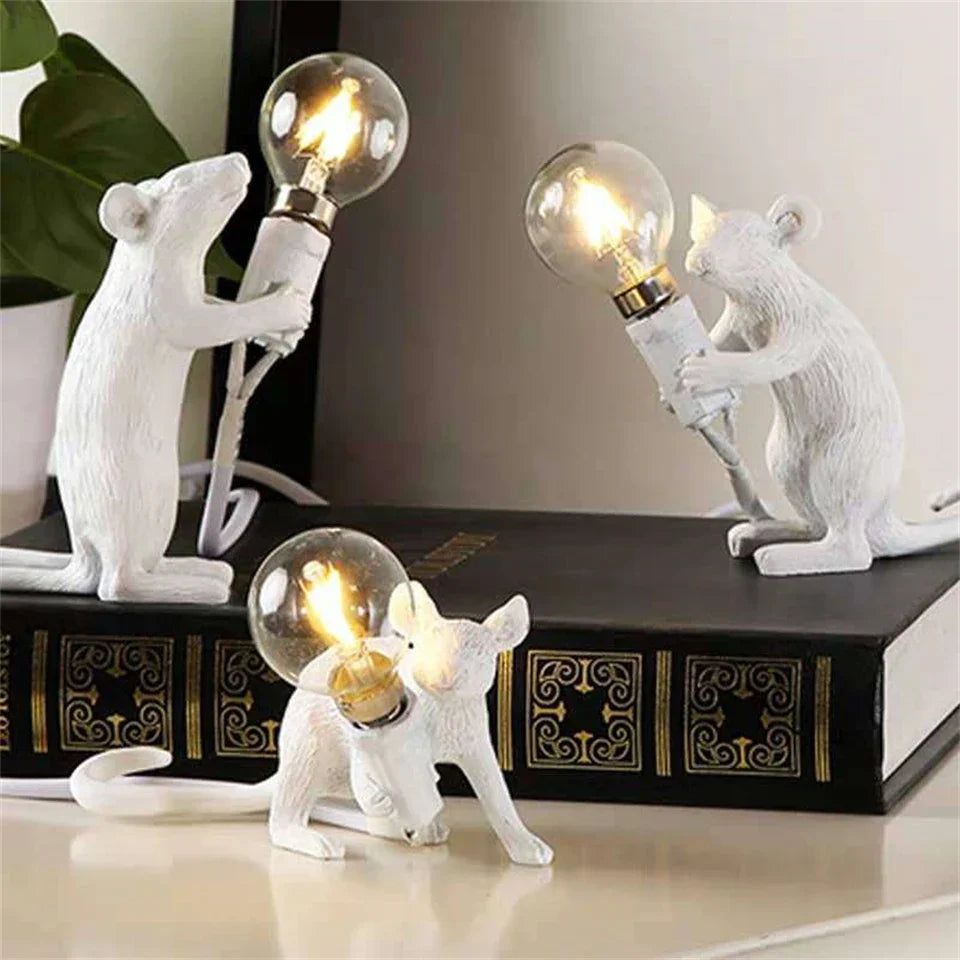 Resin Mouse Table Lamps