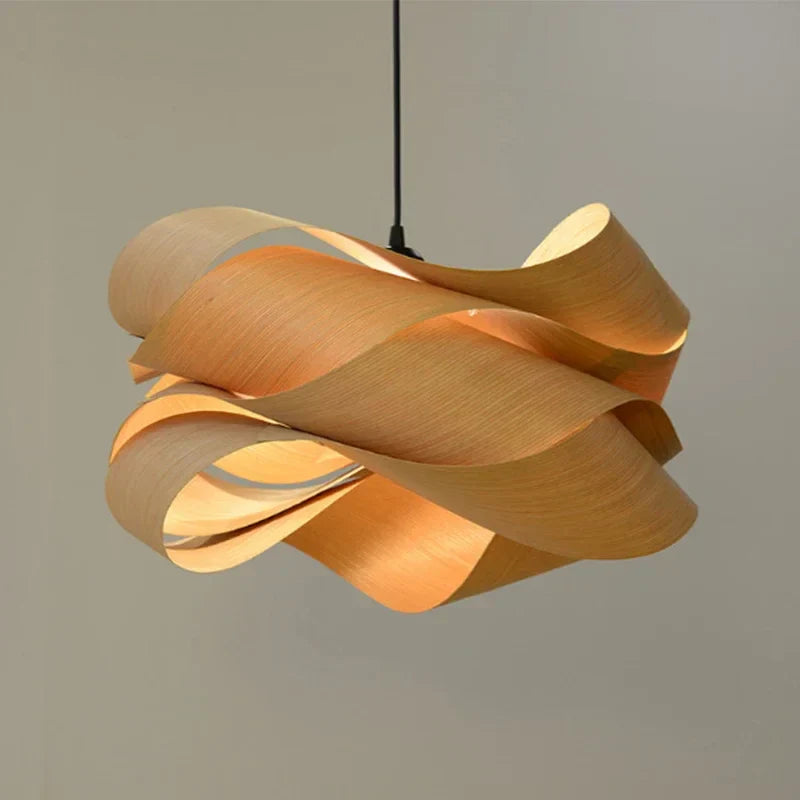 Southeast Asian Wood Pendant Lights