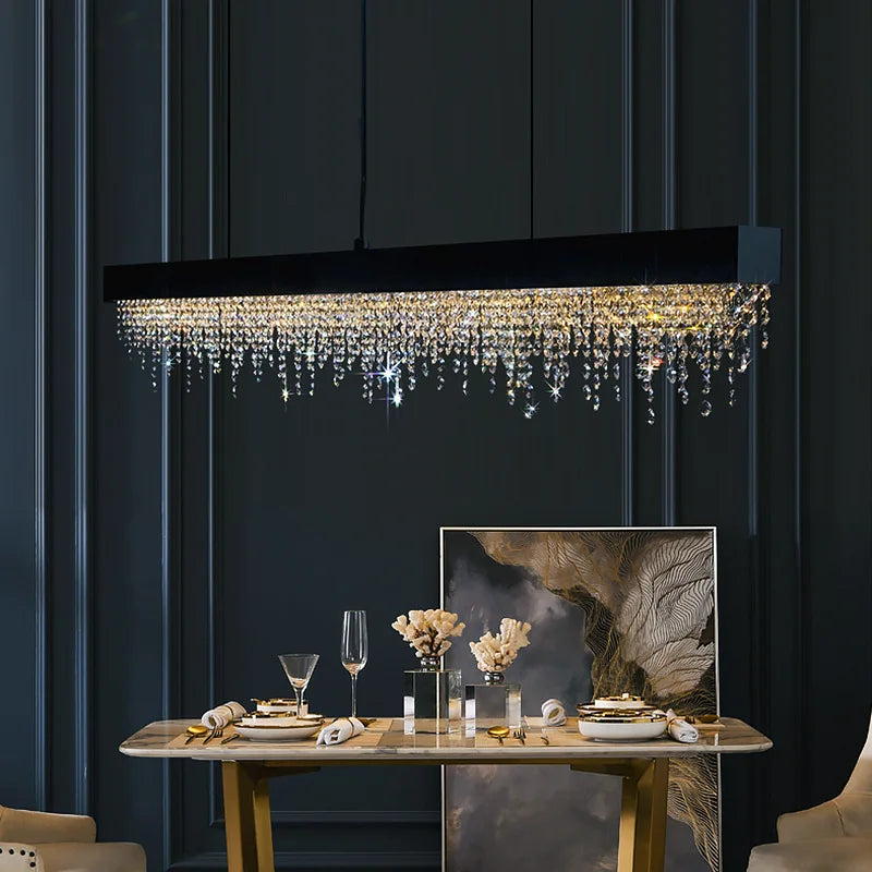 Zara Crystal Rectangle Chandelier