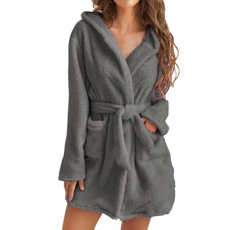 CozyElegance – Robe de Banho Grosso e Quente