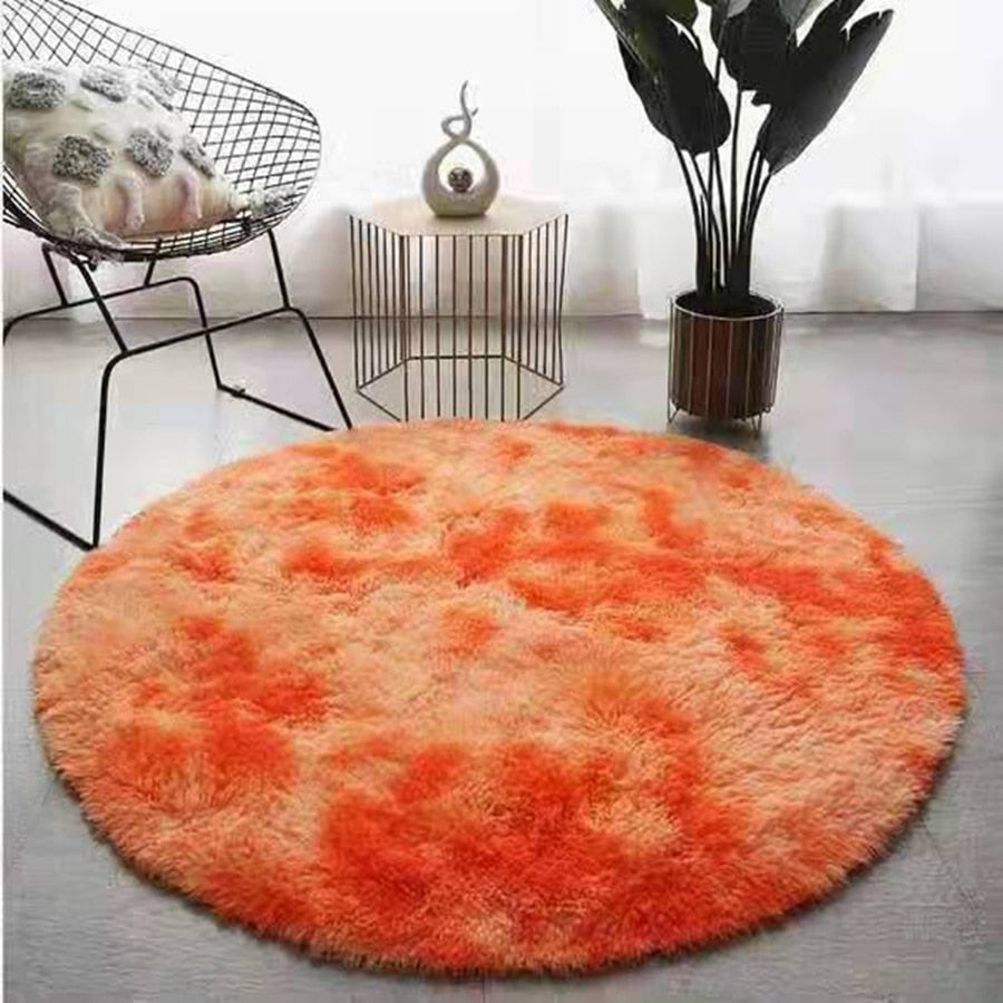 Soft Fluffy Round Rug