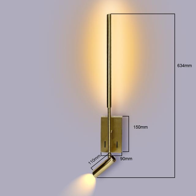 ZERN Minlast - Lámpara de pared LED moderna