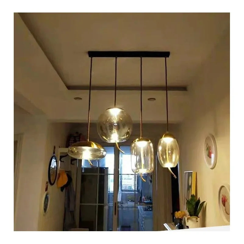 Art Glass Design Suspension Pendant Light